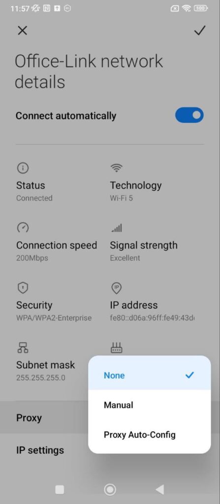 AffDays setting up proxies manually via wi-fi