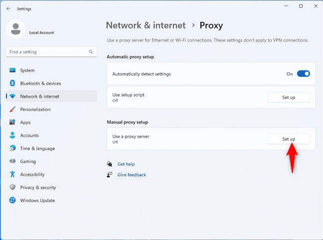 AffDays use a proxy server tab
