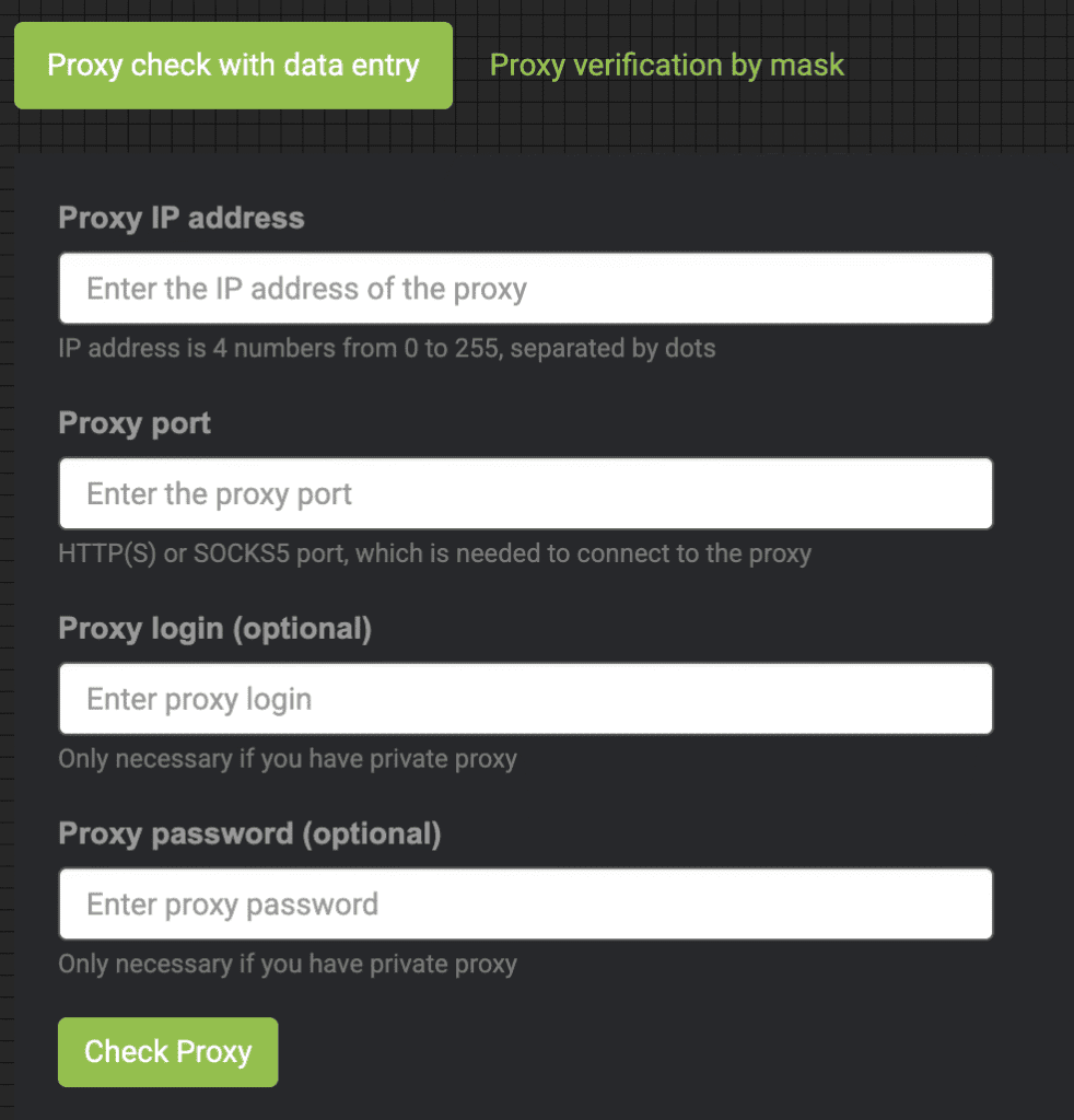 AffDays the built-in proxy checker