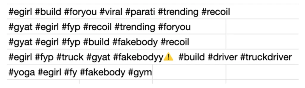 examples of screenshots used in the campaign