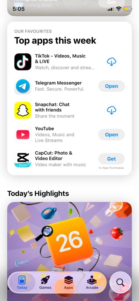 AffDays top apps this week in the appstore