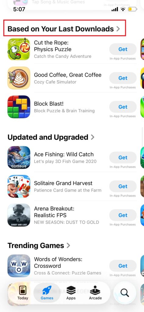 AffDays a selection of games in the app store