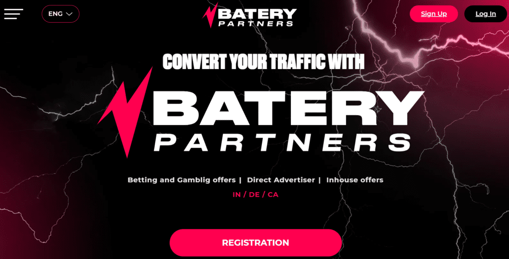 AffDays batery partners homepage