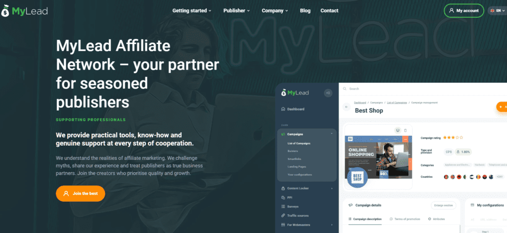 mylead homepage