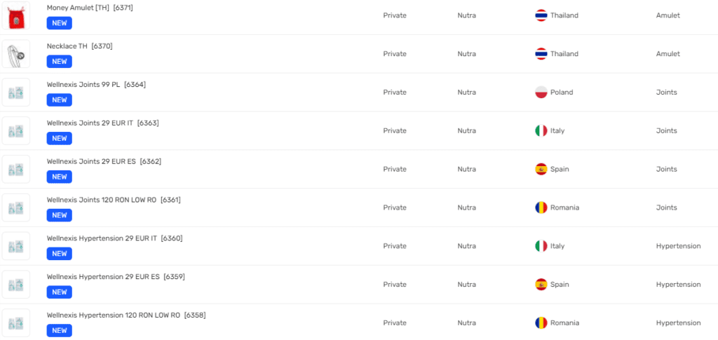 AffDays A selection of offers in a network.