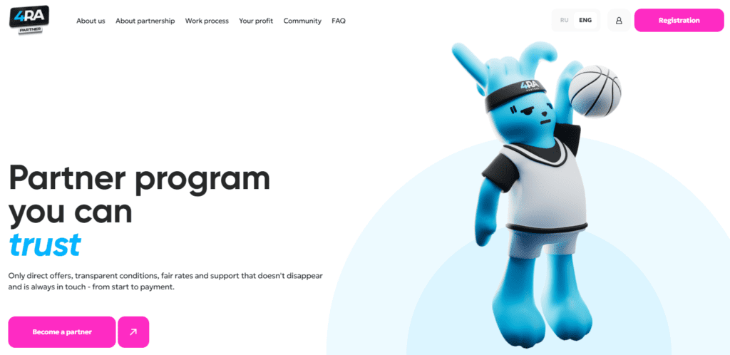 Example of a gambling affiliate program.