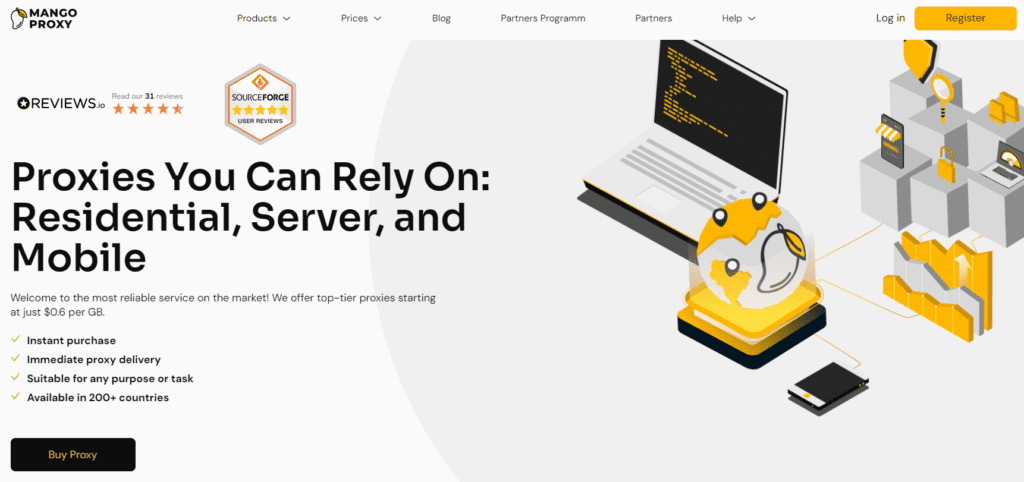 mangoproxy homepage