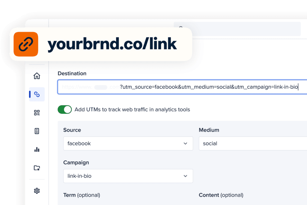 creating a UTM link in Bitly