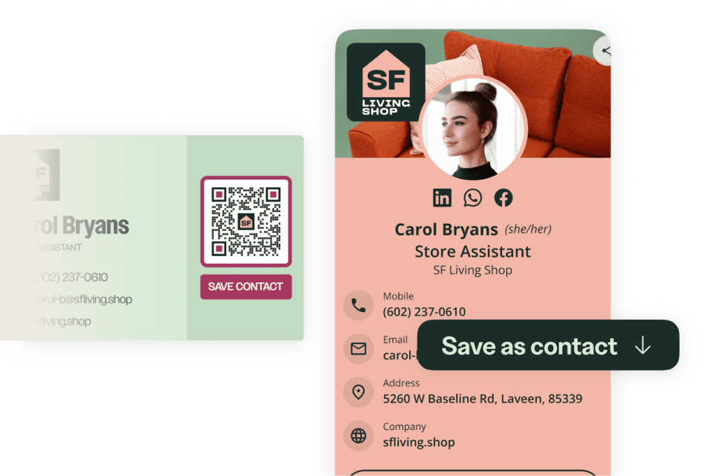 digital business card example